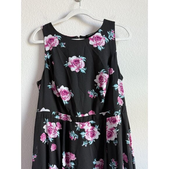 Torrid Plus Size Floral High Neck Georgette Woman’s Maxi Classic Dress Size 16‎ - Picture 7 of 15